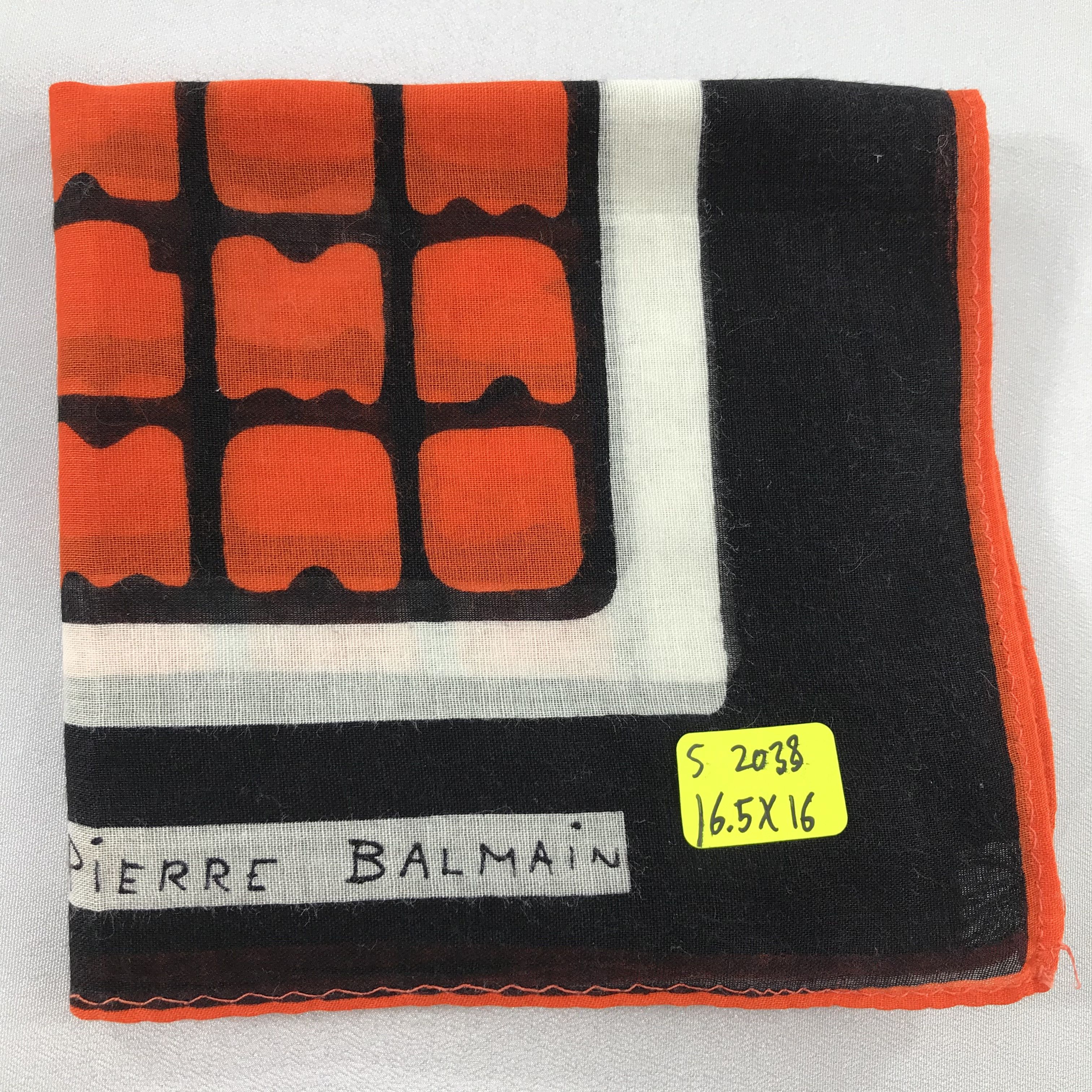 Pierre Balmain × Vintage Pierre Balmain Bandana / Handkerchief / Neckerchief - S2038 Size ONE SIZE - 6 Thumbnail