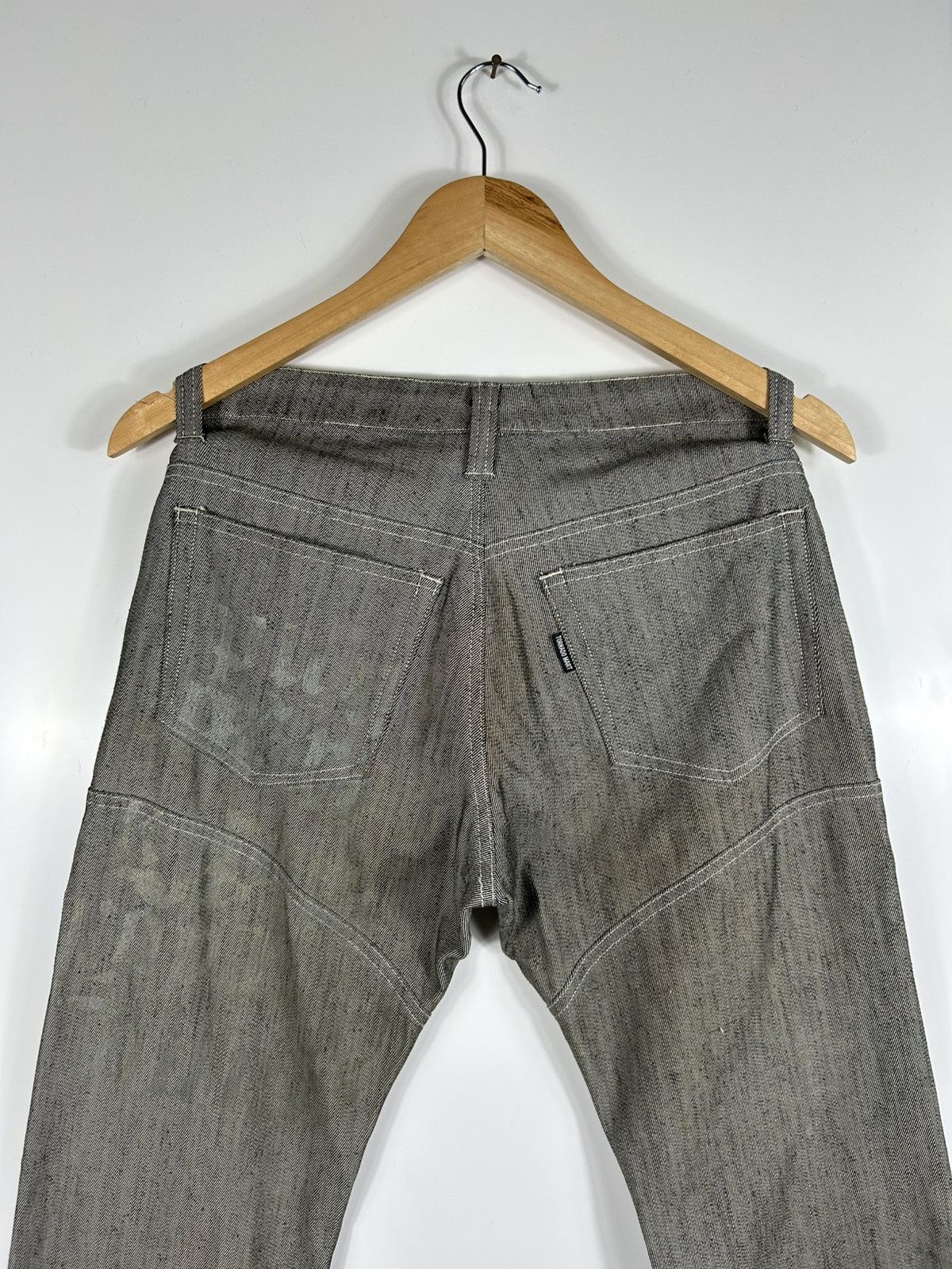Tornado Mart 🔥Tornado Mart Silver Strapped Flared Denim Size 30" / US 8 / IT 44 - 13 Thumbnail