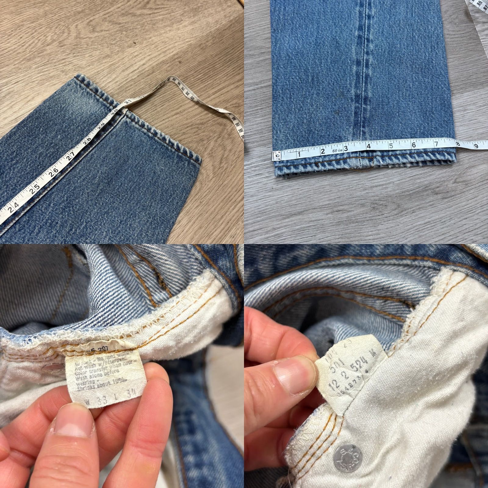 Levi's VINTAGE Levi's 501 Selvedge Denim Redline Jeans 30x30 Made in USA Men Redline 80s Straight Denim Jeans Levis Size US 30 / EU 46 - 8 Thumbnail