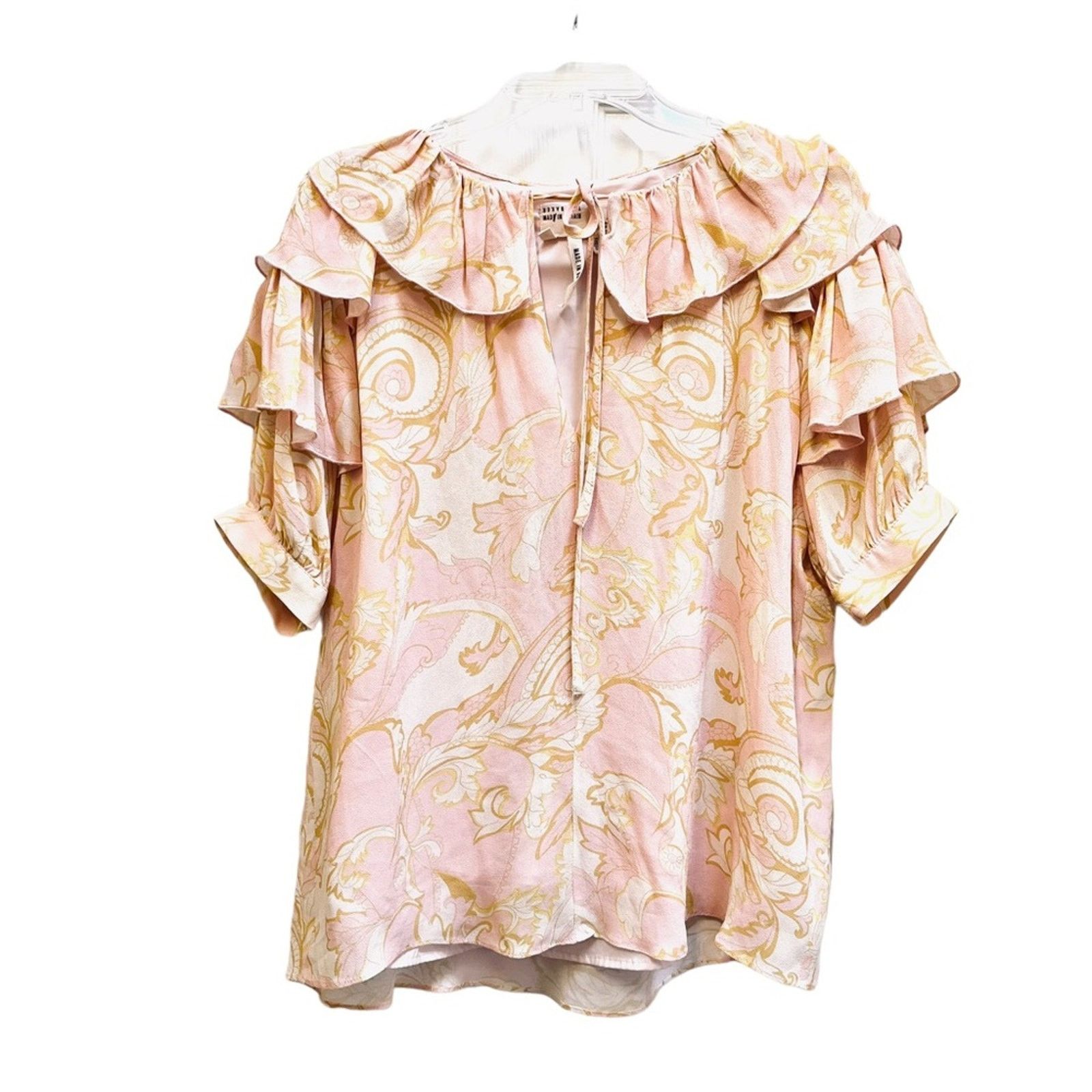 Ted Baker Ted Baker Frisis paisley print ruffle tie front blouse Size M / US 6-8 / IT 42-44 - 15 Thumbnail