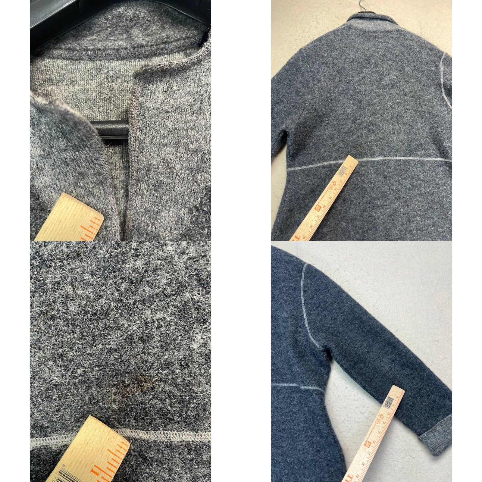 Ralph Lauren VINTAGE Ralph Lauren Cardigan Gray 100% Wool 3 Button Women's XL Sweater Long Sleeve V-Neck Potable Pockets City Classic Size XL / US 12-14 / IT 48-50 - 8 Thumbnail