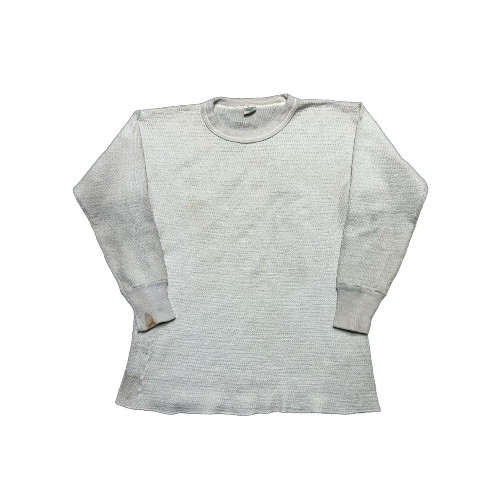 Hanes VINTAGE 70s waffle knit thermal shirt Hanes White Large Men T-Shirt Thermal Base Layer Size US L / EU 52-54 / 3 - 1 Thumbnail