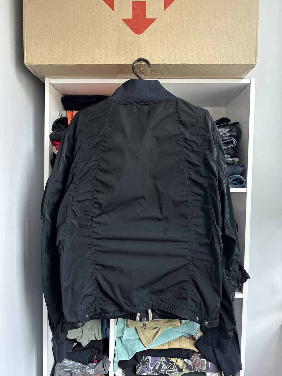 Armani 🔥VINTAGE ARMANI JEANS NYLON BOMBER JACKET🔥 Size US L / EU 52-54 / 3 - 9 Thumbnail
