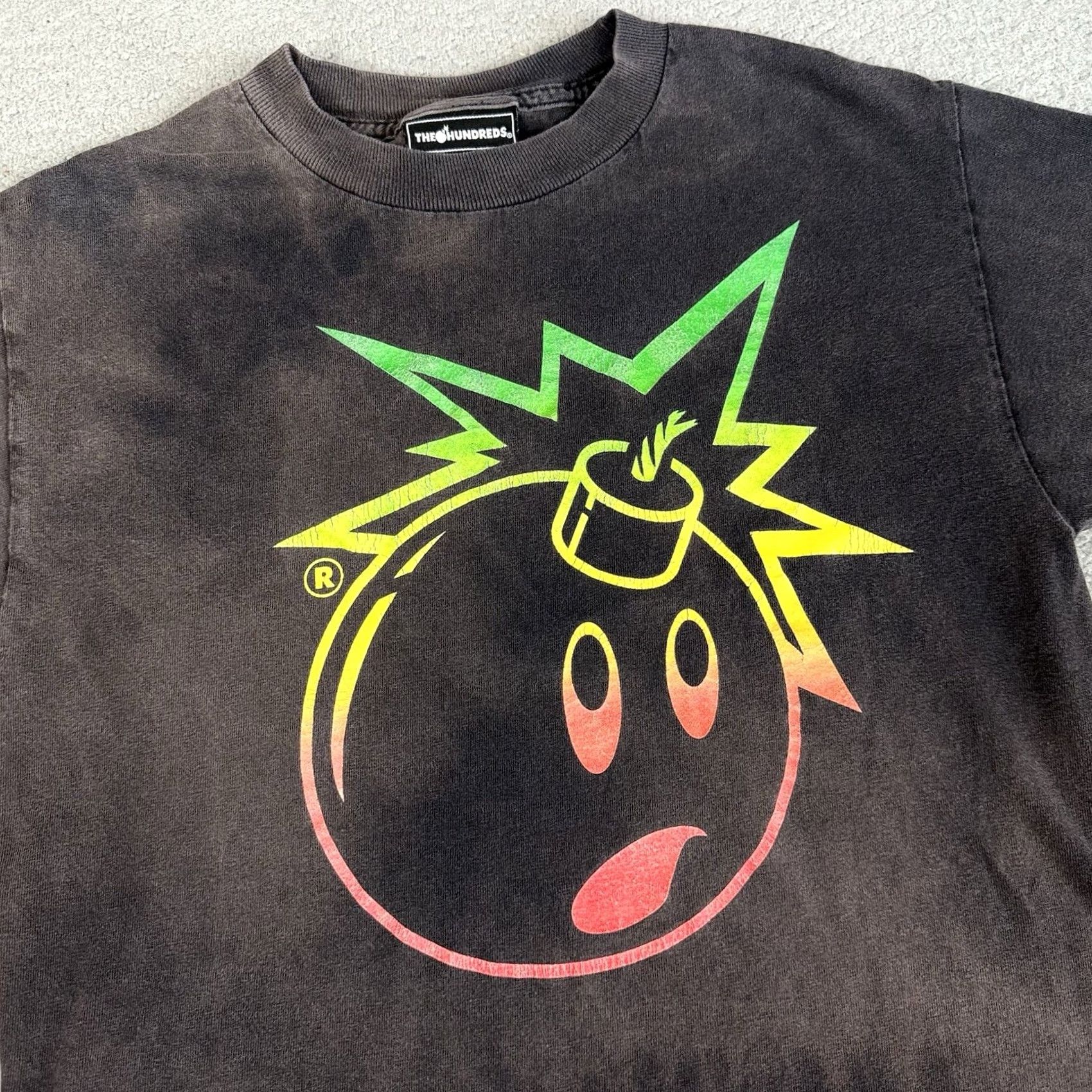 The Hundreds VINTAGE The Hundreds T Shirt Adult Small Gray Rasta Adam Bomb Crew Neck Distressed Fade Shirts Adults S Gray Adam Bomb Mens Women? Size US S / EU 44-46 / 1 - 2 Thumbnail
