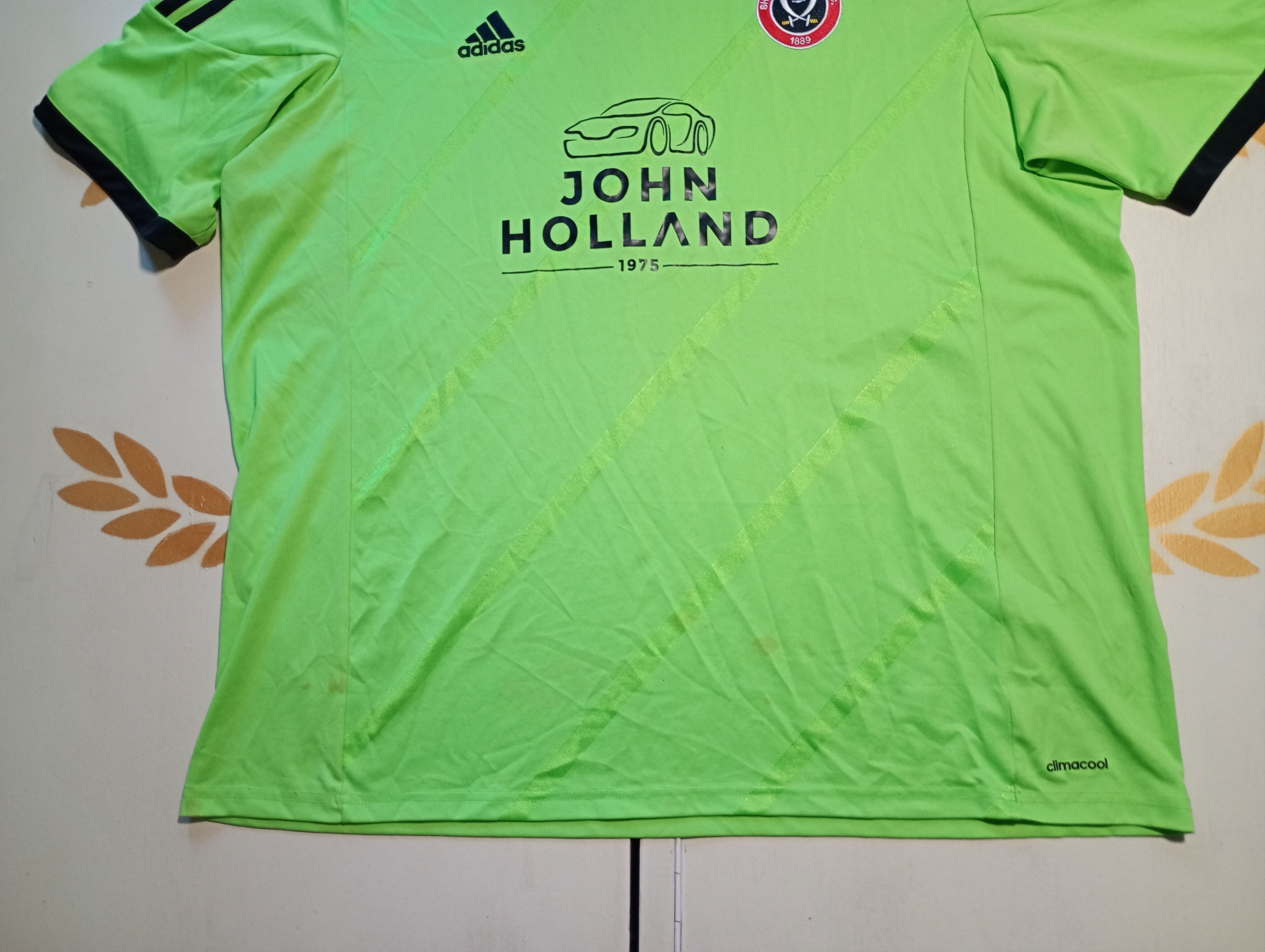 Adidas Adidas Sheffield United FC Away Jersey 2015-2016 Size US XXL / EU 58 / 5 - 2 Thumbnail