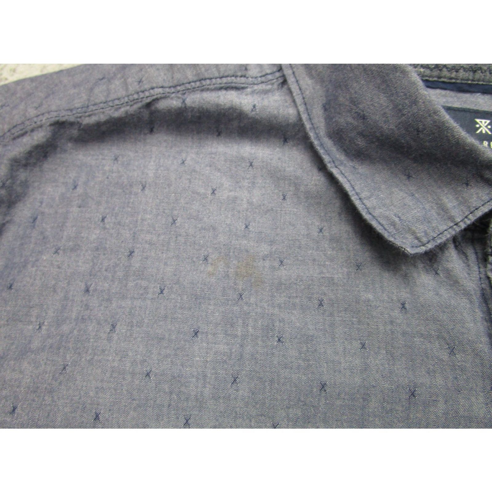 Roark Roark Revival Shirt Mens Medium Blue Chambray Short Sleeve Button Front Casual Size US M / EU 48-50 / 2 - 4 Thumbnail