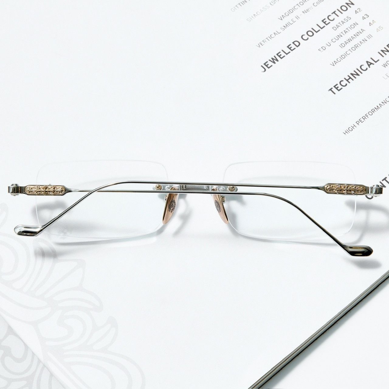 Chrome Hearts CHROME HEARTS SOFFFFFFFFERS II SHINY SILVER GLASSES Size ONE SIZE - 7 Thumbnail
