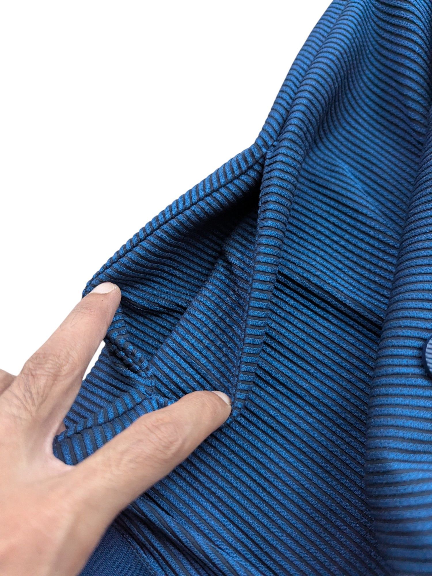 Designer × Issey Miyake Vintage Issey Miyake Sleeveless Blouse Striped Size M / US 6-8 / IT 42-44 - 13 Thumbnail