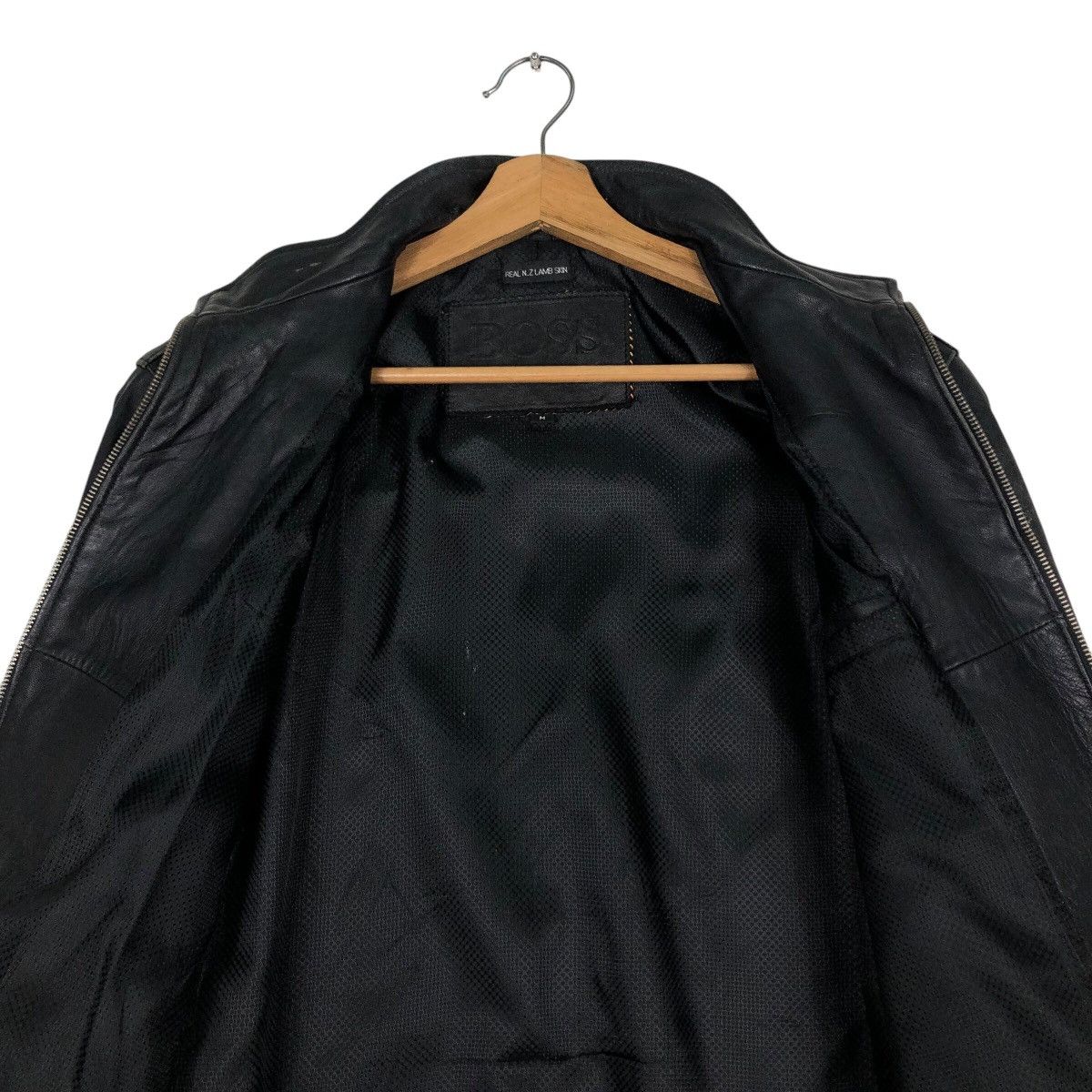 Hugo Boss 📌Real New Zealand Lamb Skin Hugo Boss Leather Jacket Size US M / EU 48-50 / 2 - 15 Thumbnail