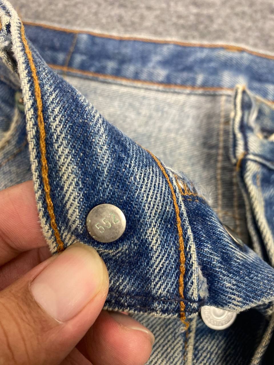 Levi's vintage levis 501xx distressed denim nice design Size US 35 - 20 Thumbnail