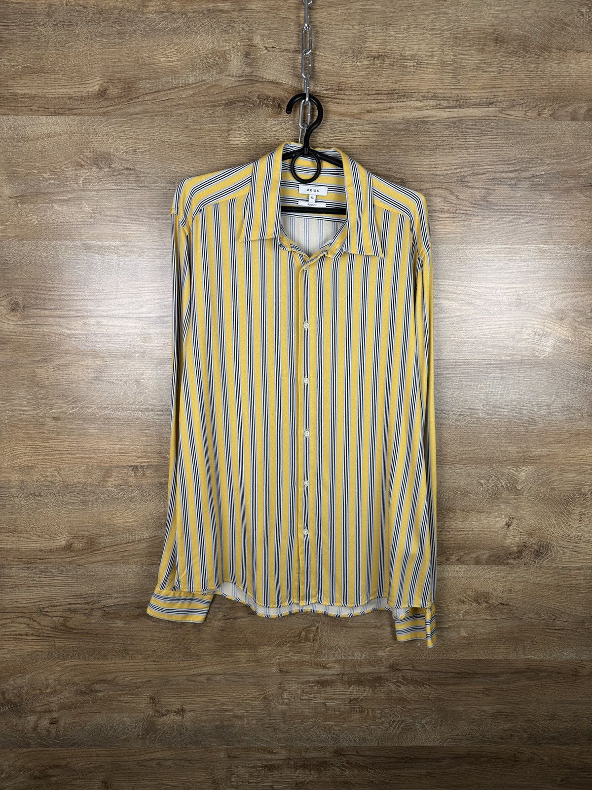 Reiss Mens Vintage Reiss crazy shirts button up Hawaiian viscose Size US XL / EU 56 / 4 - 1 Thumbnail