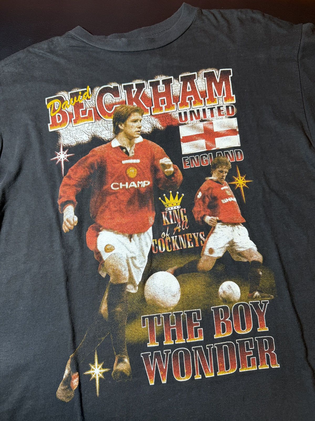 Vintage Vintage David Beckham 1998-99 Champions T-shirt Size US S / EU 44-46 / 1 - 3 Thumbnail
