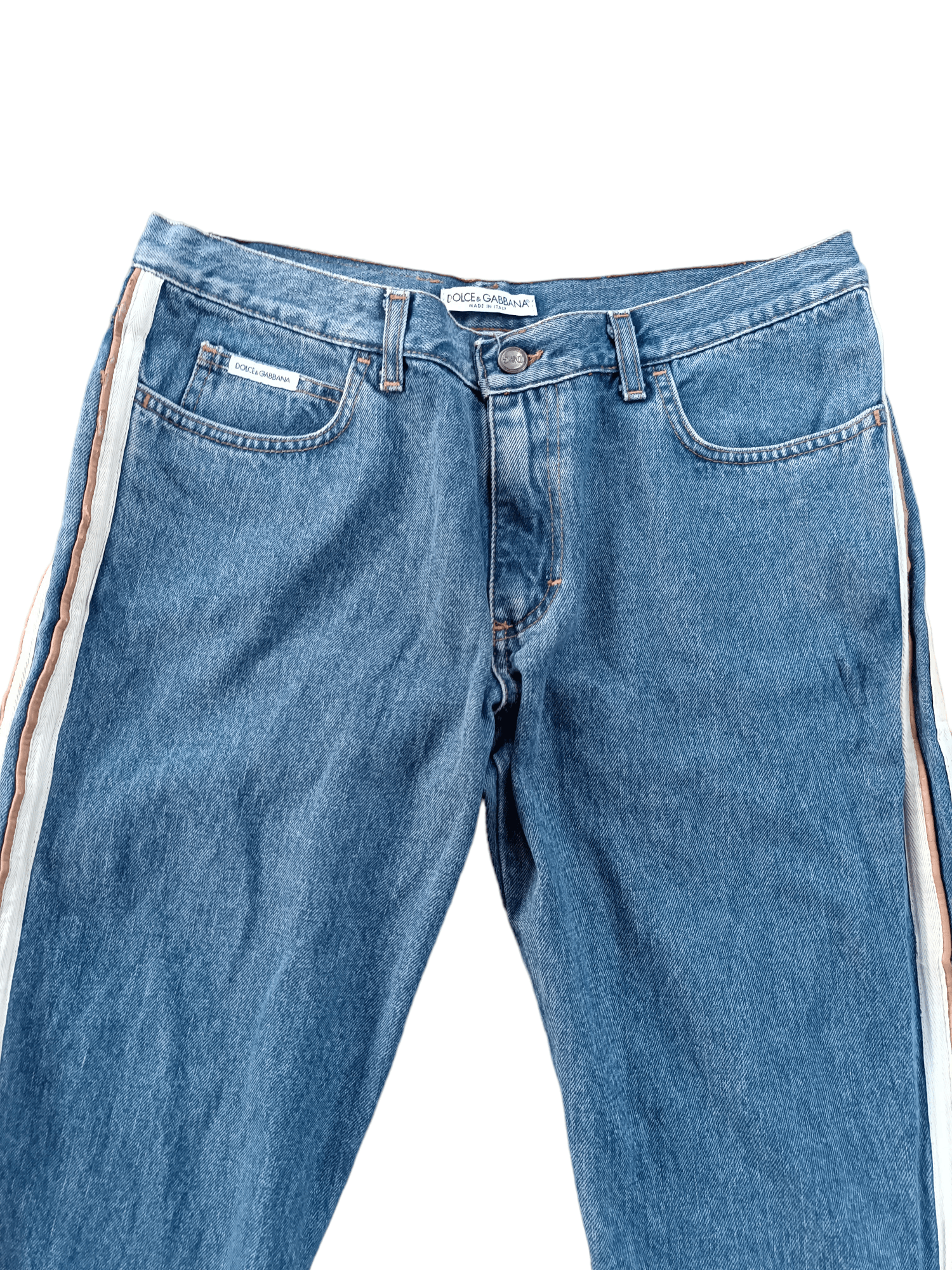 Dolce & Gabbana RARE 🔥 Flared Dolce & Gabbana Double Stripe Denim Size US 34 / EU 50 - 3 Thumbnail