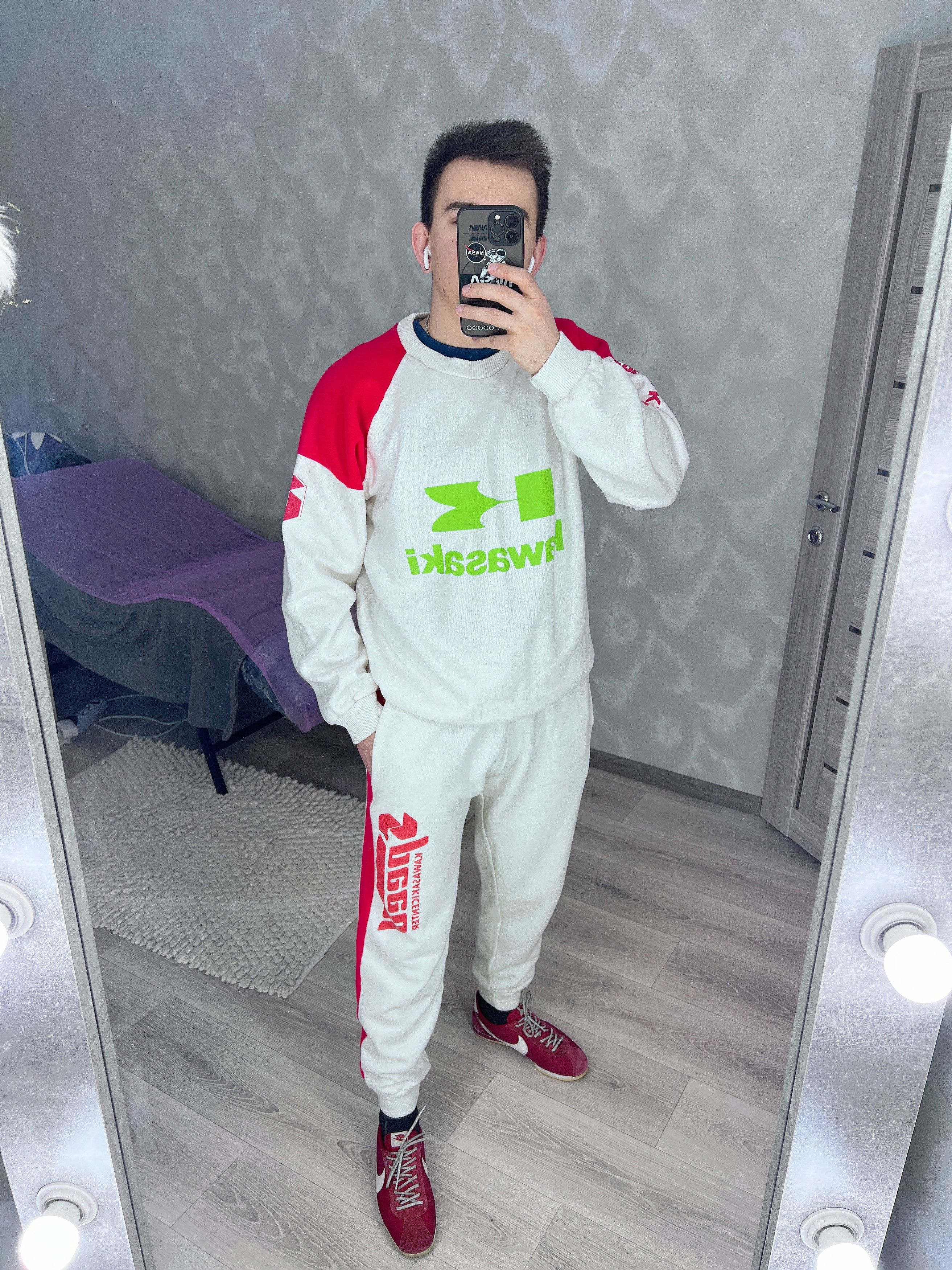 Vintage Vintage Kawasaki Track Suit Racing Speed Size US M / EU 48-50 / 2 - 4 Thumbnail