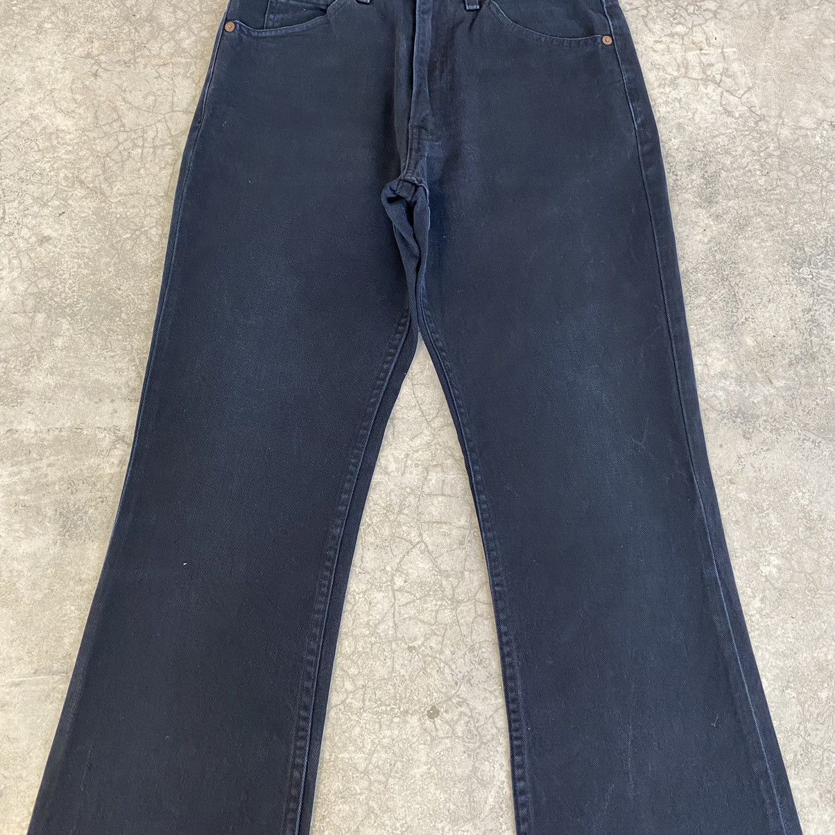 Levi's × Vintage Size 28x28.5 Vintage 1996 Levis 517 Black Flared Jeans Size US 28 / EU 44 - 5 Thumbnail