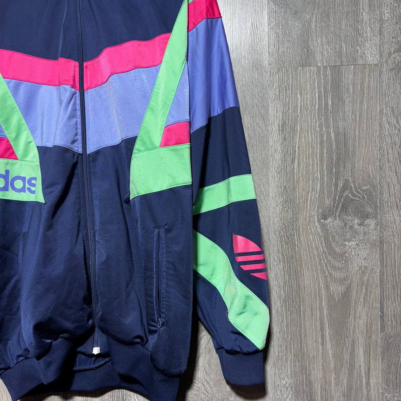 Adidas Rare! Adidas Vintage 90s Track Jacket Y2K Multicolour L-XL Size US L / EU 52-54 / 3 - 3 Thumbnail