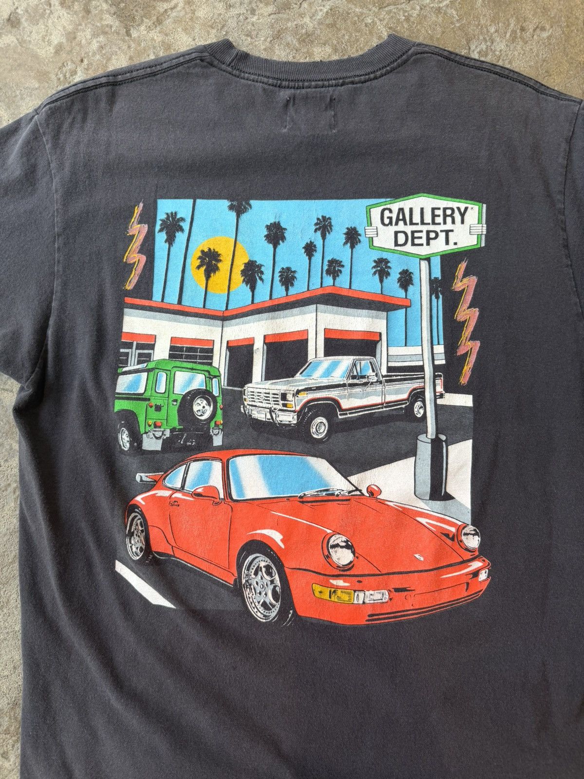 Gallery Dept. OG Drive Thru Tee (Washed Black) Size US M / EU 48-50 / 2 - 4 Thumbnail