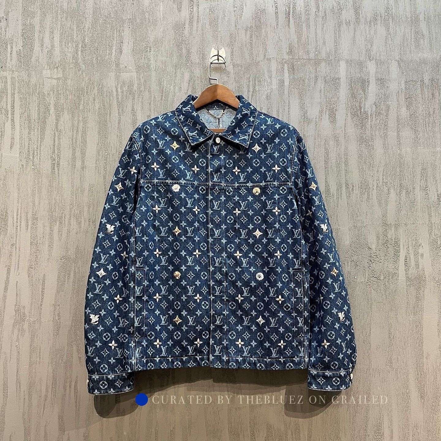 Louis Vuitton Monogram Embroidered Denim Jacket Size US L / EU 52-54 / 3 - 1 Thumbnail