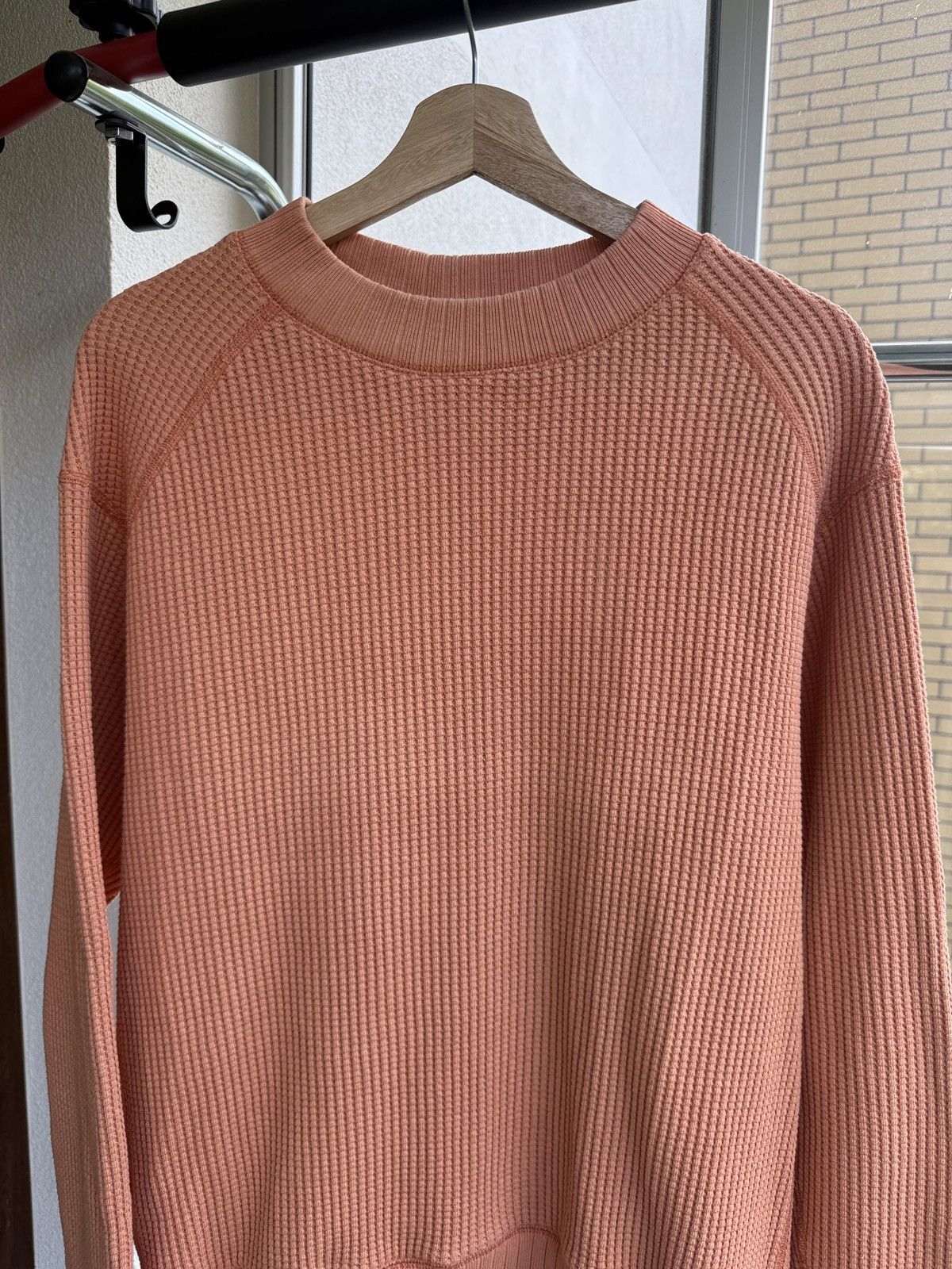 Jackman Jackman"cotton waffle mid neck"(sunset orange) unisex Size US XL / EU 56 / 4 - 2 Thumbnail