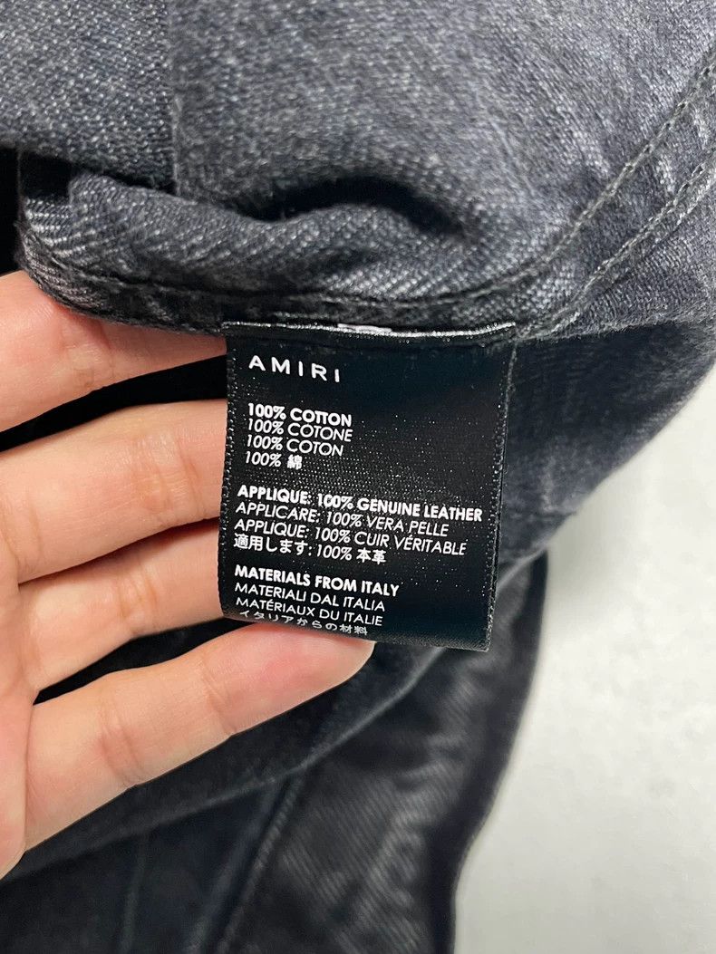 Other Amiri washed black MX2 denim jacket Size US M / EU 48-50 / 2 - 6 Thumbnail