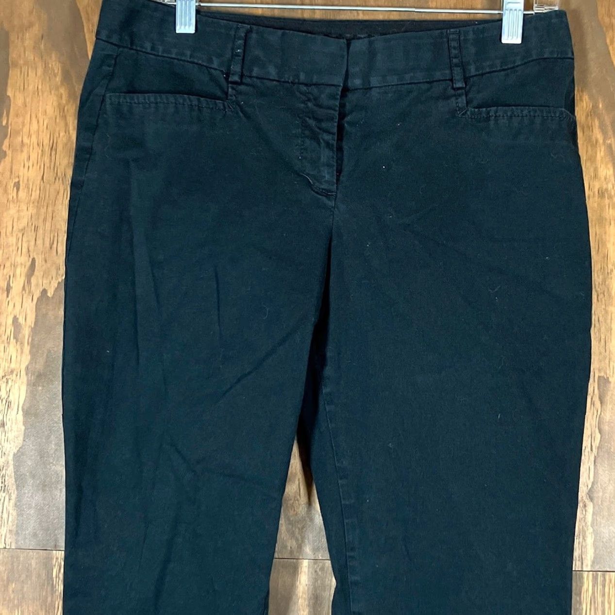 Express Express Women's Pants Black Mid Rise Boot Workwear Stretch 6 Regular Size 24" / US 00 / IT 34 - 2 Thumbnail