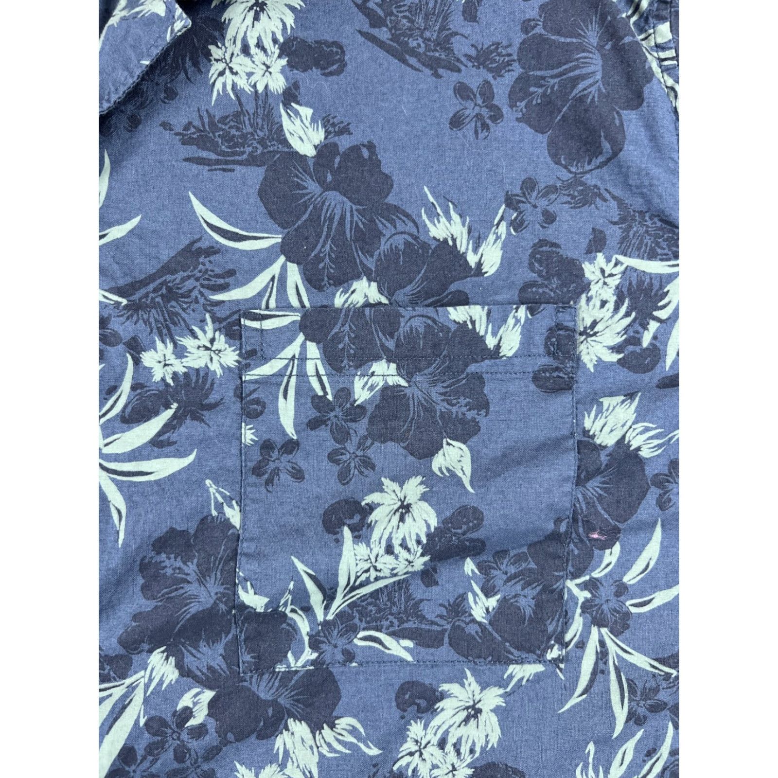Vintage VINTAGE Mutual Weave Shirt Mens 2XL Blue Floral Button-Up Cotton Blend Pocket Beach Size US XXL / EU 58 / 5 - 6 Thumbnail