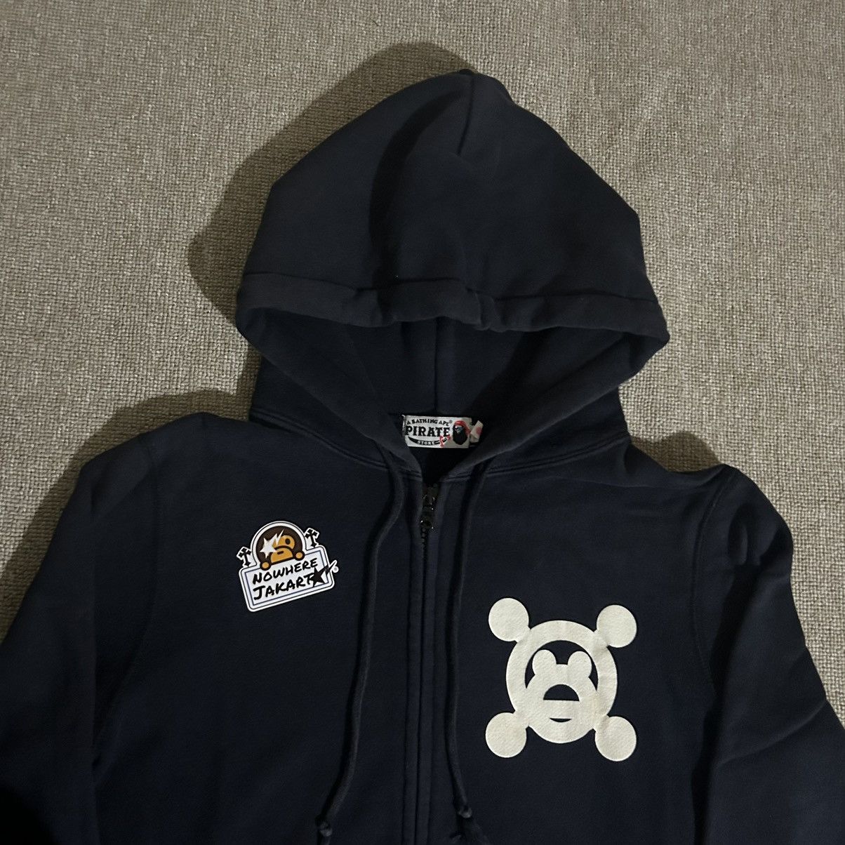 Bape Baby Milo Pirates Zip Up Hoodie Size S / US 4 / IT 40 - 2 Thumbnail