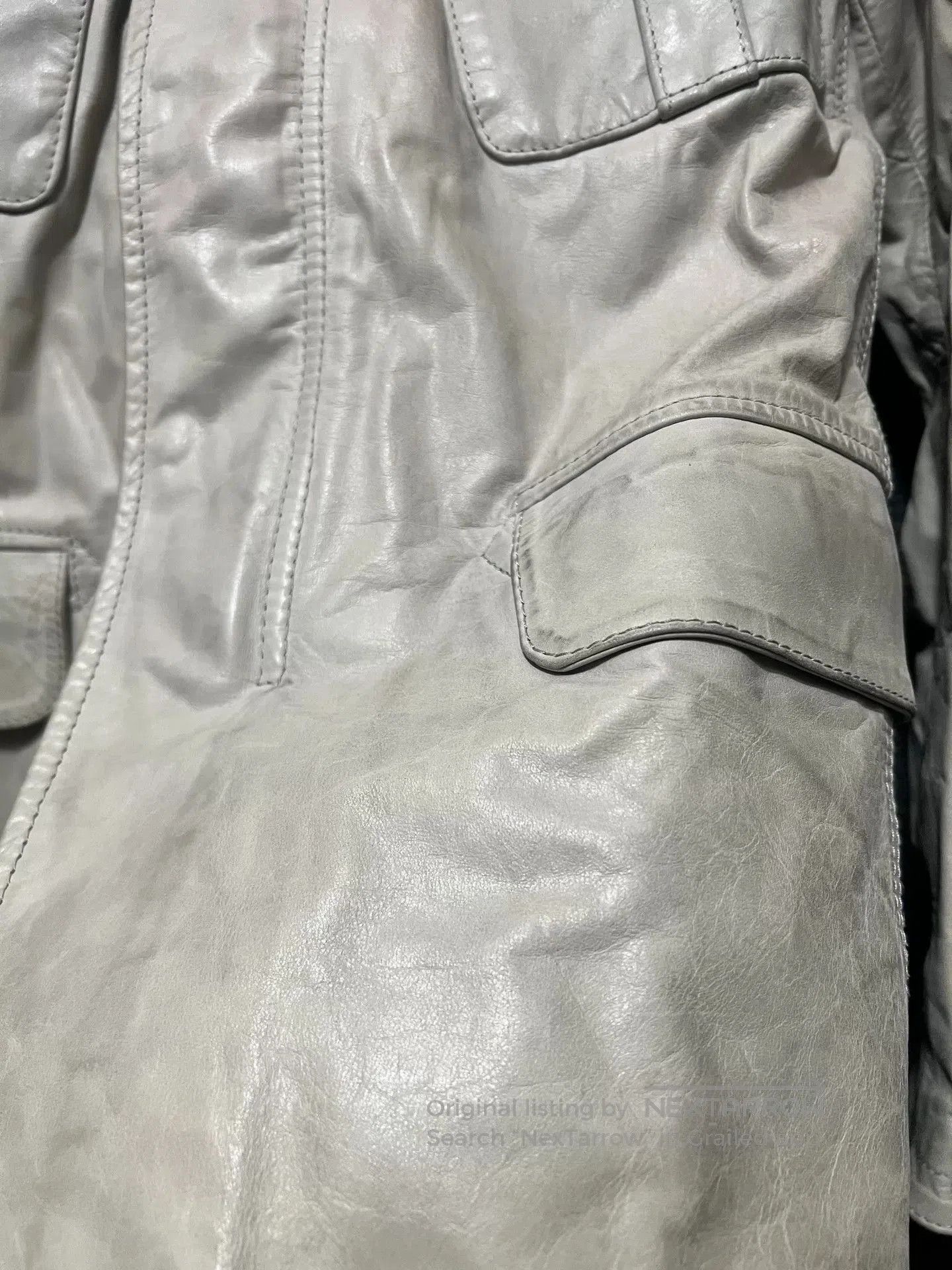 Massimo Osti cp company vintage m65 military leather jacket. Size US M / EU 48-50 / 2 - 3 Thumbnail