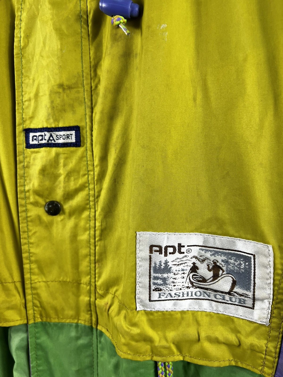 Apt. 9 × Japanese Brand 🔥Vtg. Waterproof APT SPORT ART COLLECTION COLOR BLOCK Size US L / EU 52-54 / 3 - 6 Thumbnail
