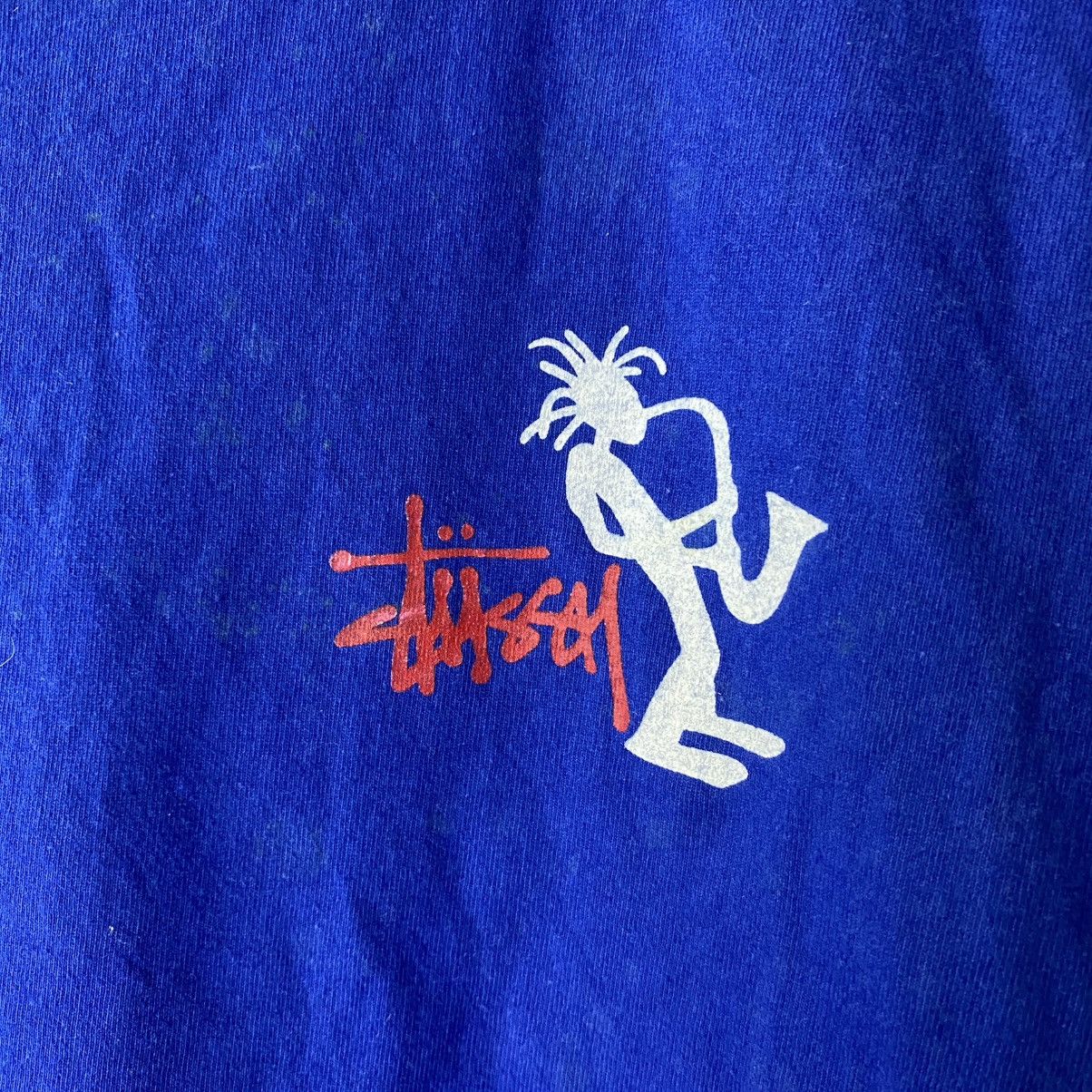 Stussy Stussy t-shirt big logo blue vintage Size US L / EU 52-54 / 3 - 5 Thumbnail