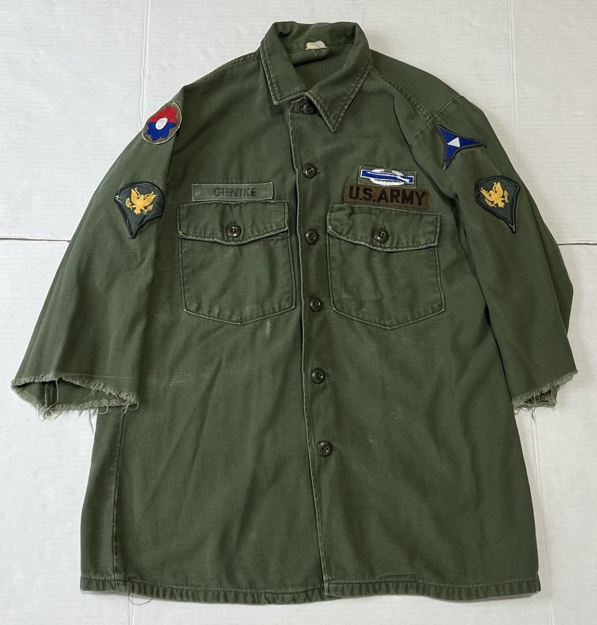 Other Vintage Vietnam War Us Army Shirt Green Og 107 Compact Size US M / EU 48-50 / 2 - 1 Thumbnail