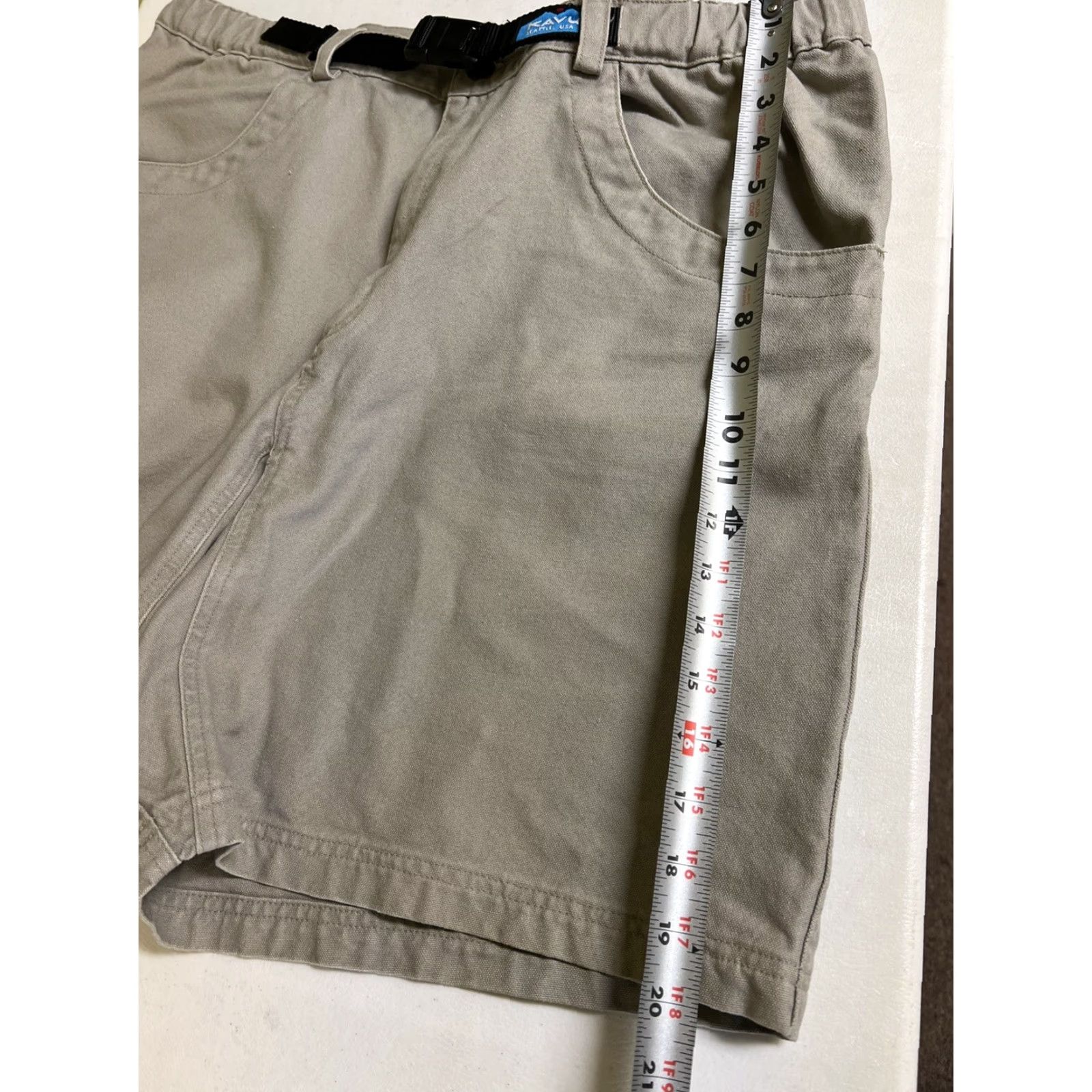 KAVU KAVU Stand Up Belted Belt Hiking Fishing Tan Shorts Mens XXL Fits 40x8 Canvas Size US 39 - 8 Thumbnail