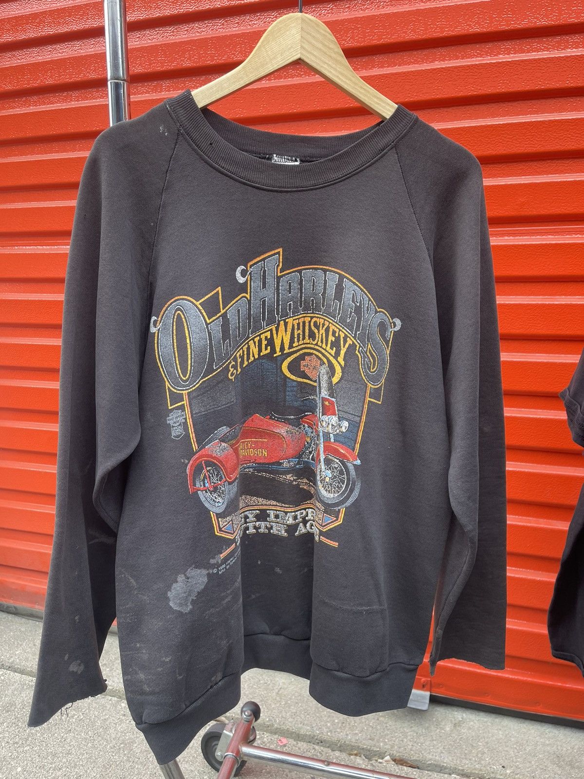 Japanese Brand Vintage 80’s Harley Davidson Crewneck Size US XL / EU 56 / 4 - 1 Thumbnail
