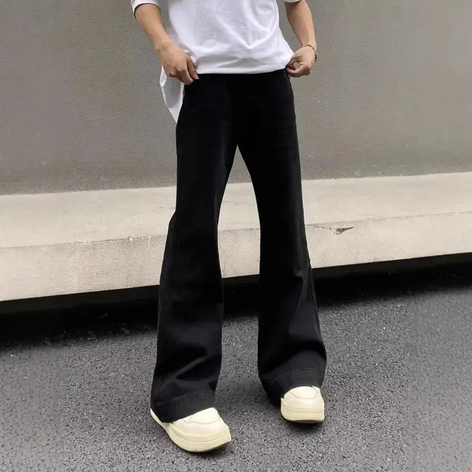 Japanese Brand Retro loose straight leg micro flared jeans Size US 30 / EU 46 - 6 Thumbnail