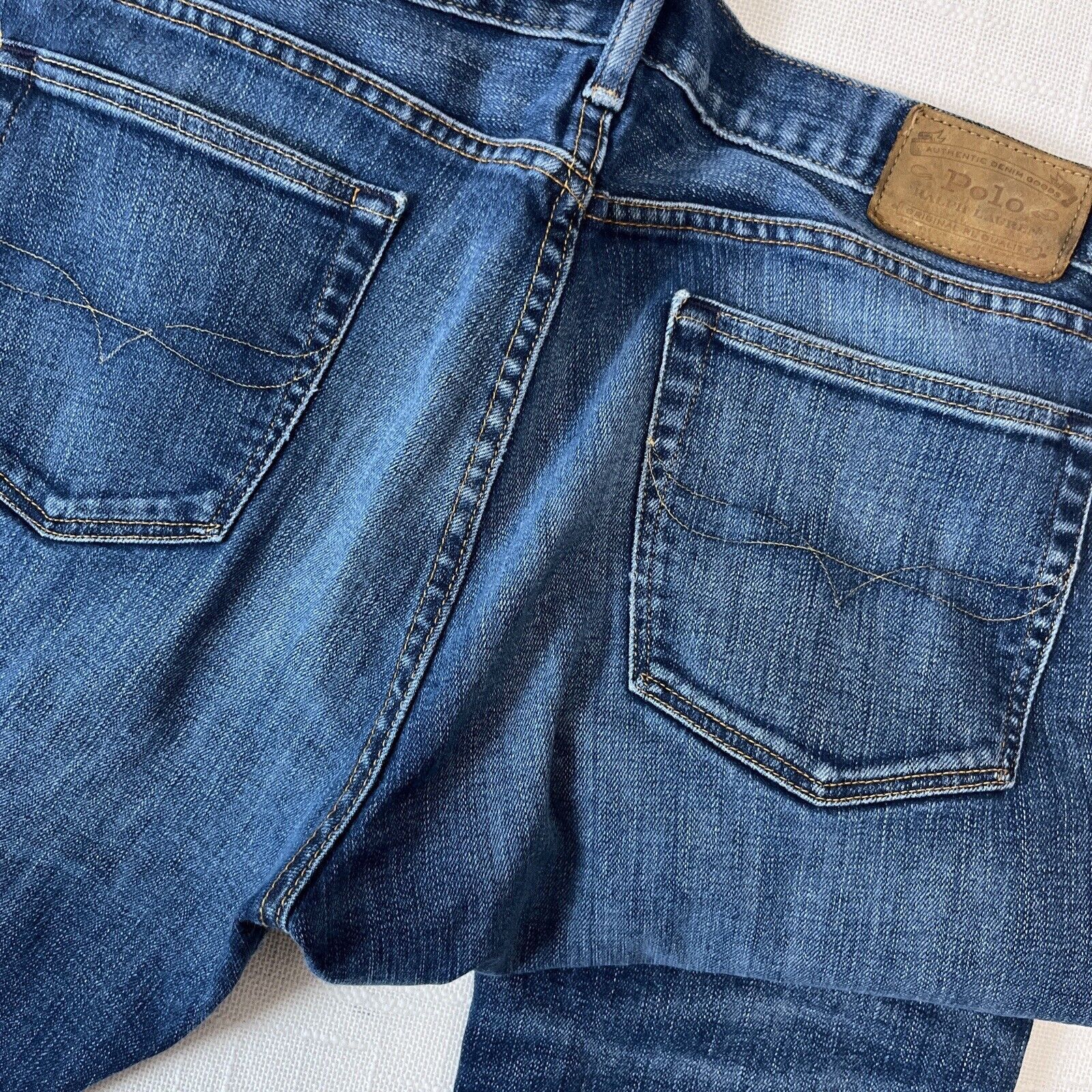Polo Ralph Lauren Polo Ralph Lauren Jeans 33x29 Varick Slim Straight Whiskered Size US 33 - 13 Thumbnail