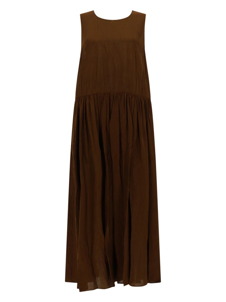 Uma Wang UMA WANG MIDI DRESS "ADRAL" - BROWN Size M / US 6-8 / IT 42-44 - 1 Thumbnail
