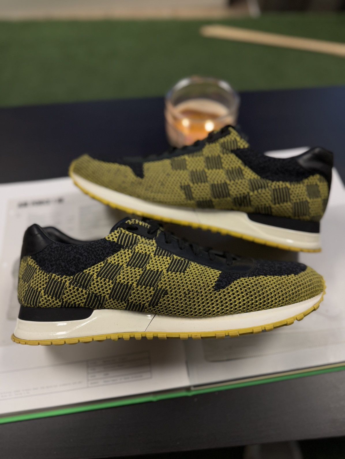 Louis Vuitton Louis Vuitton Yellow Black Size 9.5US/8.5LV Trainer Size US 9.5 / EU 42-43 - 1 Thumbnail