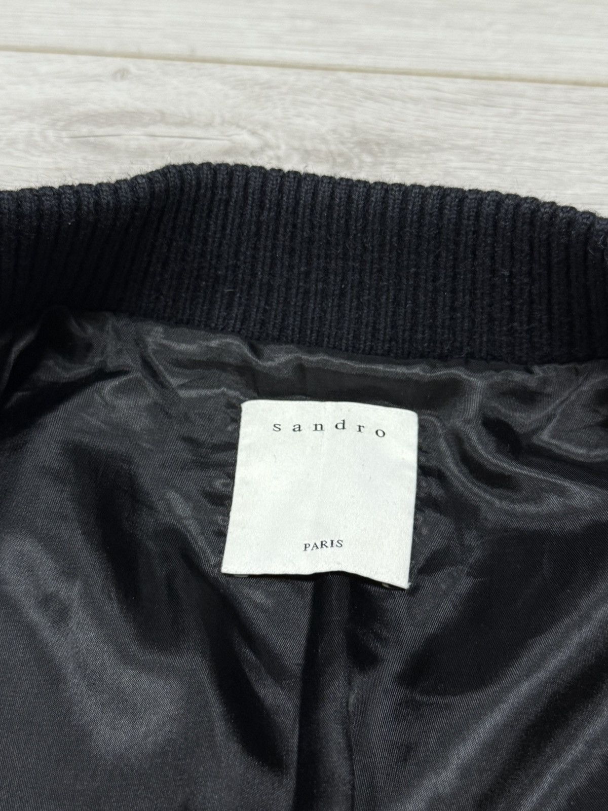 Sandro Sandro leather bomber jacket zip vintage Size US L / EU 52-54 / 3 - 7 Thumbnail