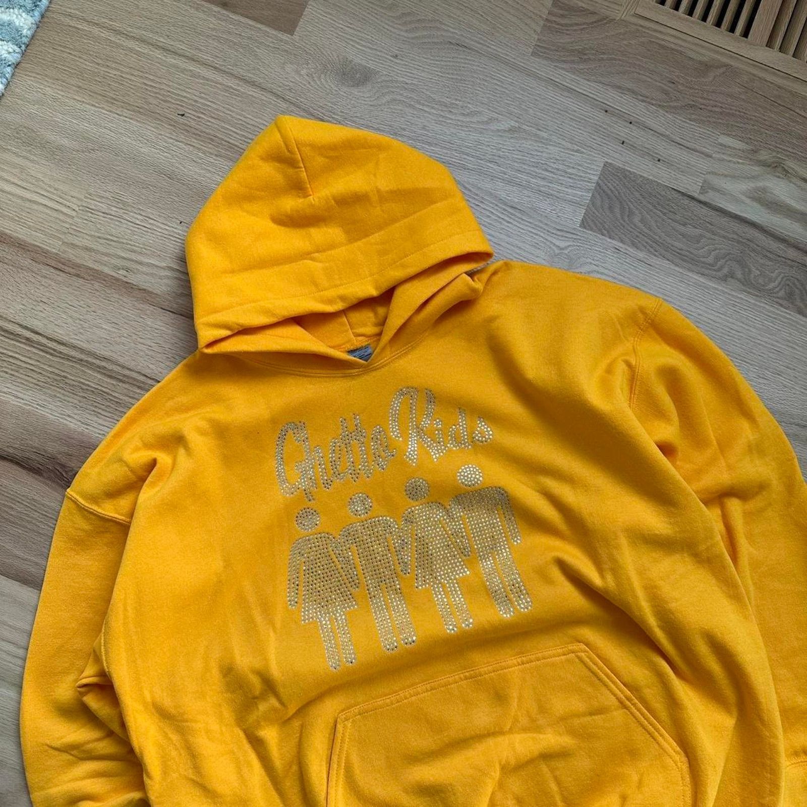 Other Ghetto Kids Rhinestone Detroit Pullover Hoodie Sweatshirt Size US XL / EU 56 / 4 - 5 Thumbnail