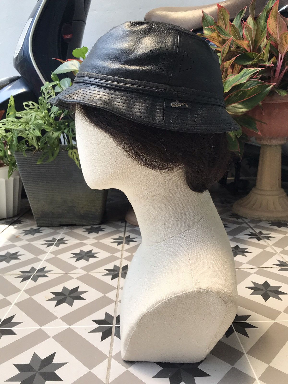 Japanese Brand × Vintage VINTAGE LEATHER BUCKET HAT BY MATSUI 🇯🇵 Size ONE SIZE - 15 Thumbnail