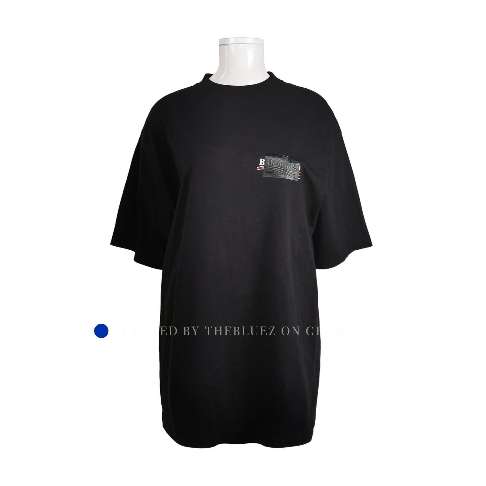Balenciaga Logo Black Short Sleeve Tee Size S Size US S / EU 44-46 / 1 - 1 Thumbnail