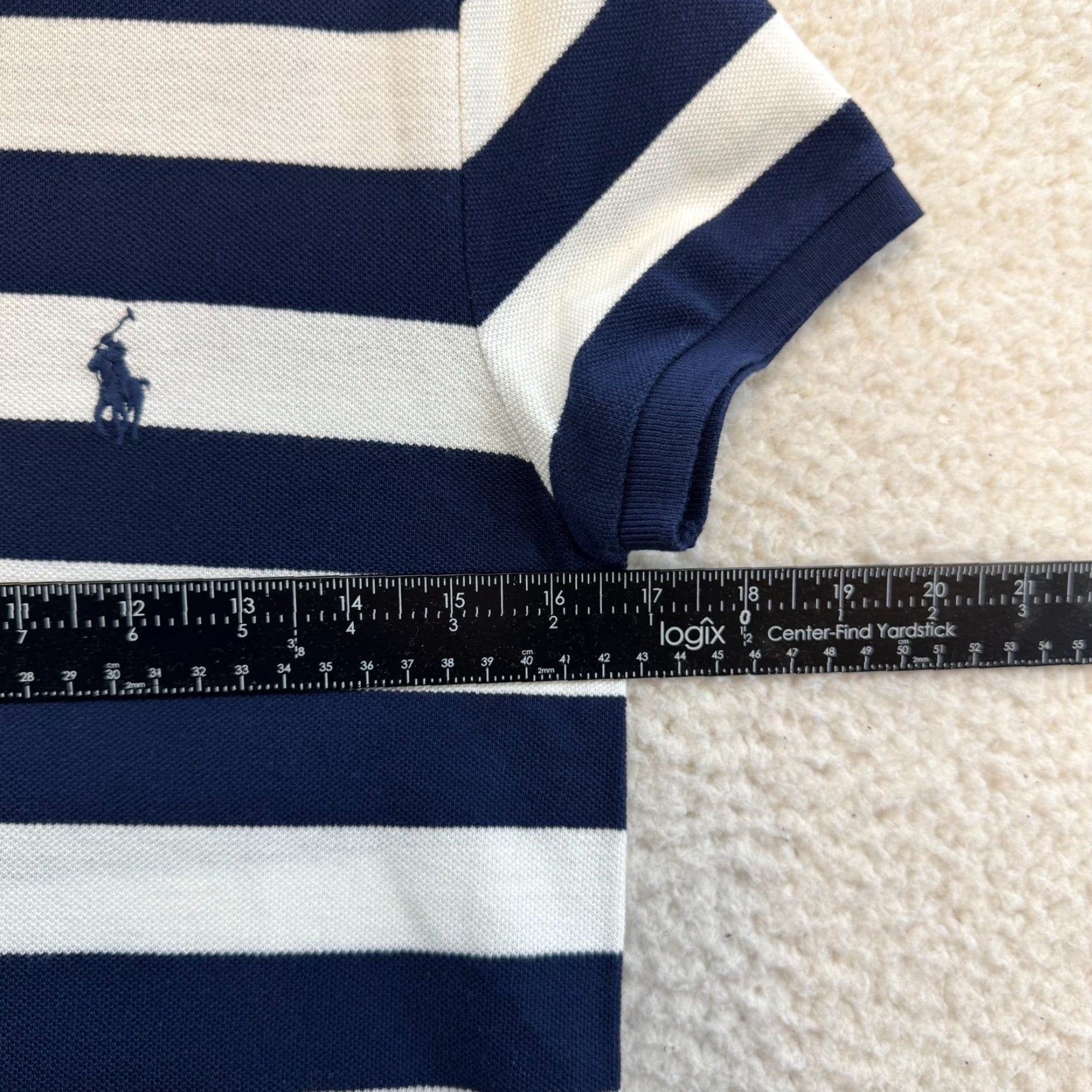 Polo Ralph Lauren VINTAGE Polo Ralph Lauren Mini Shirt Dress XS Small Navy White Stripe Preppy Nautical Shirt Dress Womens XS Navy White Stripe Polo Ralph Lauren Size XS / US 0-2 / IT 36-38 - 4 Thumbnail
