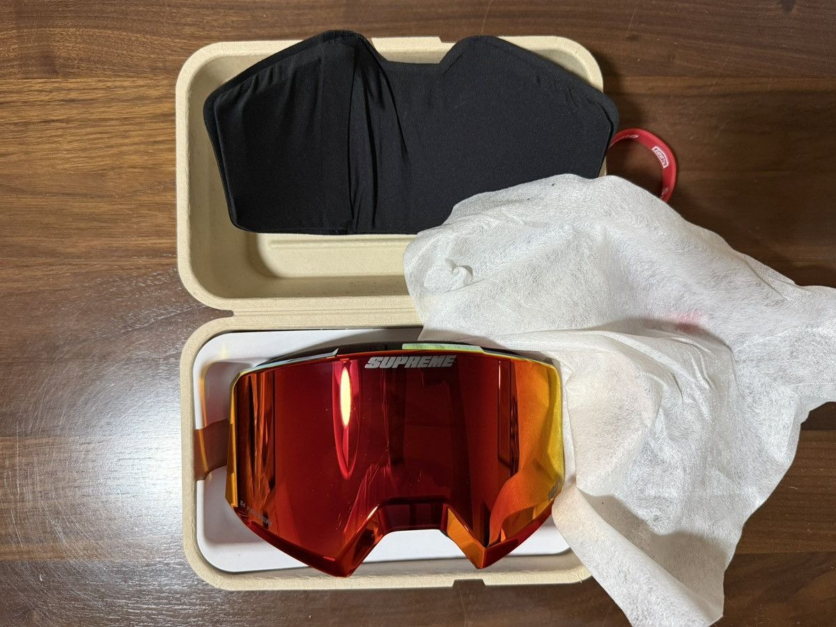 Supreme Supreme 100% NORG Goggles Red NYC Ski Snowboard HiPER® Lens Size ONE SIZE - 5 Thumbnail