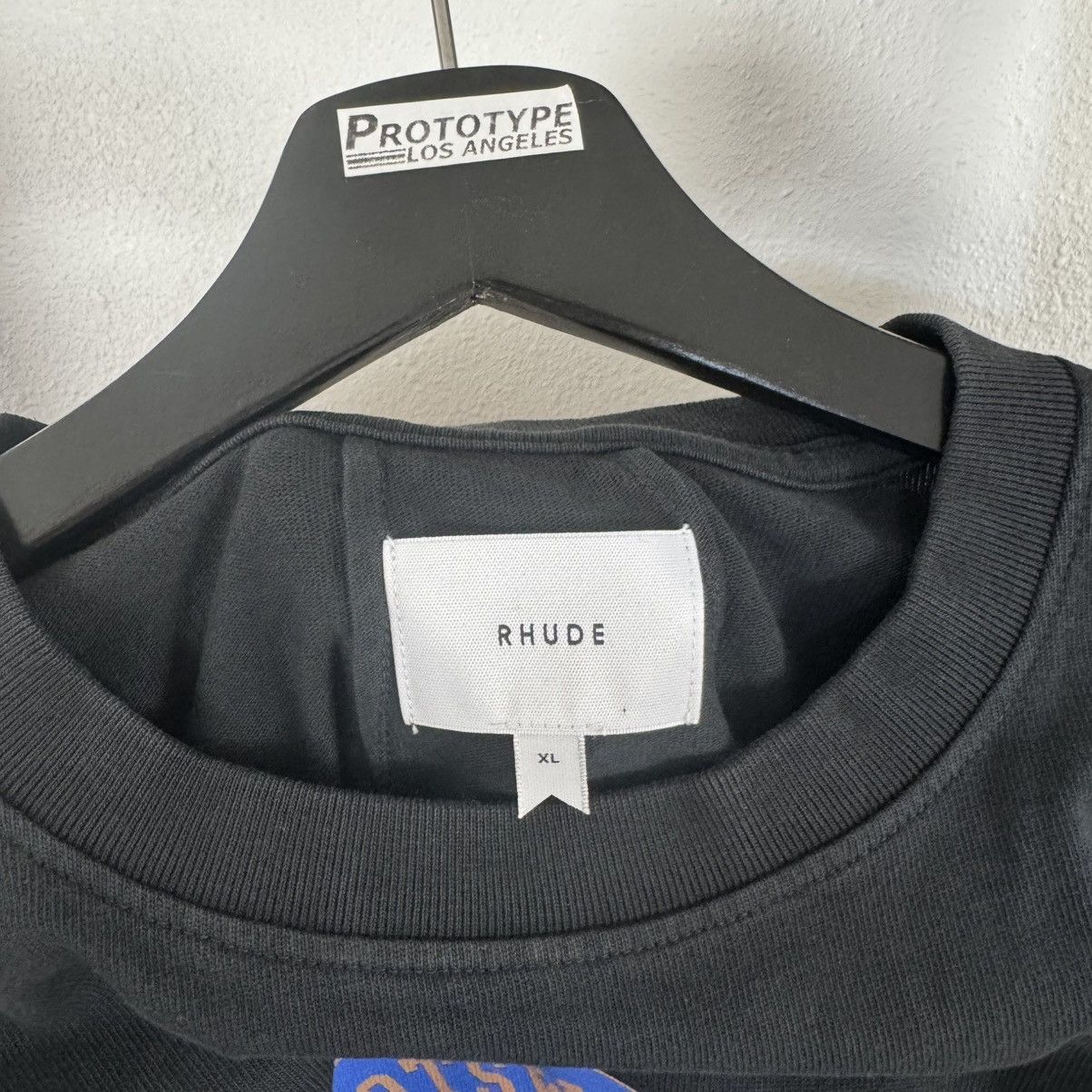 Rhude RHUDE Cotswold Vintage Black Tee XL Size US XL / EU 56 / 4 - 2 Thumbnail