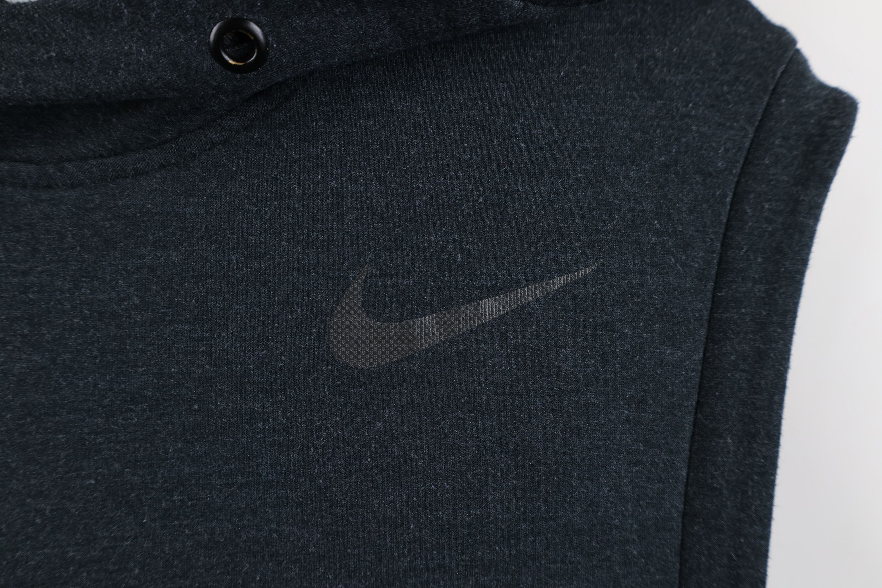 Nike × Vintage Nike Sleeveless Training Hoodie Sweatshirt Charcoal Gray Size US M / EU 48-50 / 2 - 4 Thumbnail