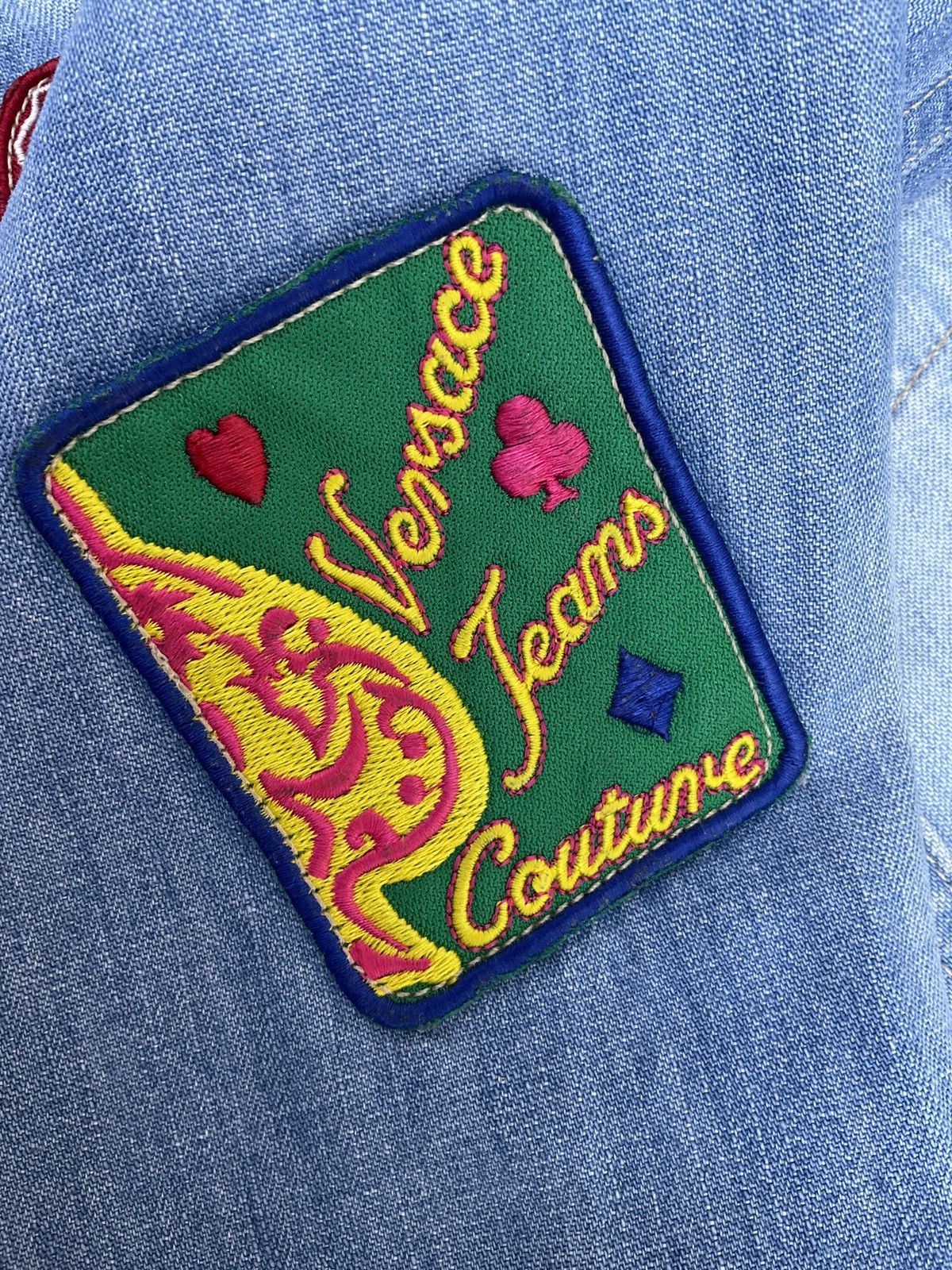 Versace Jeans Couture Versace Jeans Couture denim jacket with patches Size L / US 10 / IT 46 - 10 Thumbnail