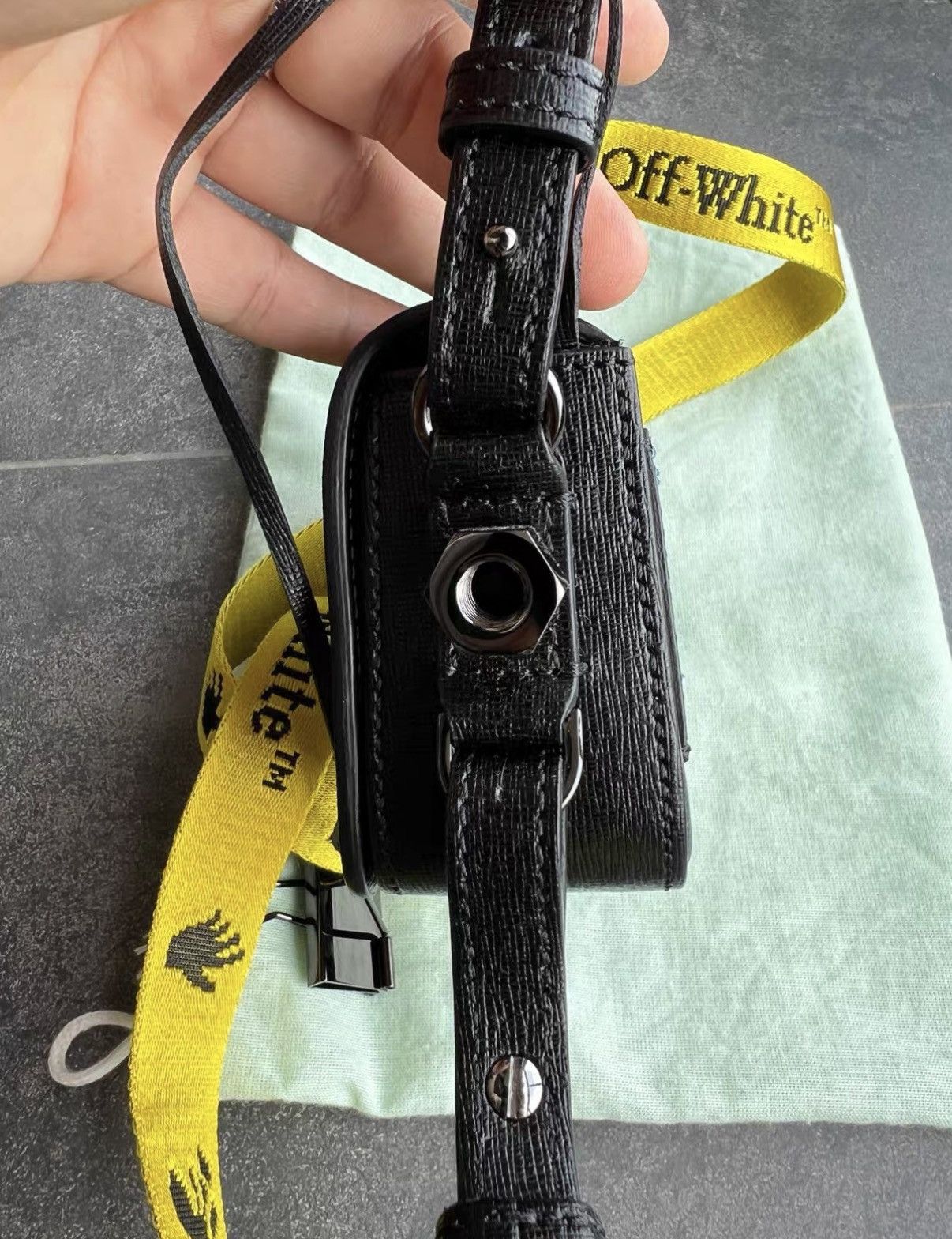 Off-White Off-White Black & White Striped Handbag & Shoulder Bag J42 Size ONE SIZE - 7 Thumbnail