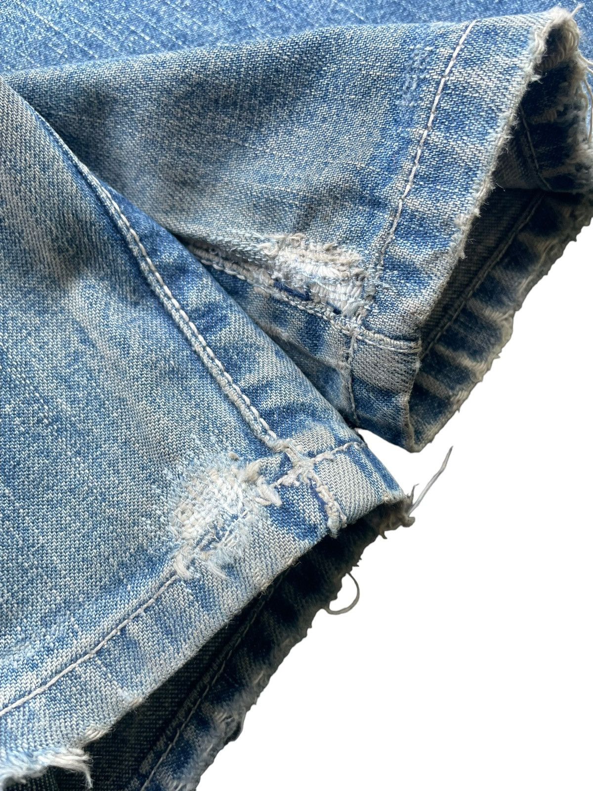 Stussy Vintage Stussy Works Distresed Denim Size US 33 - 13 Thumbnail