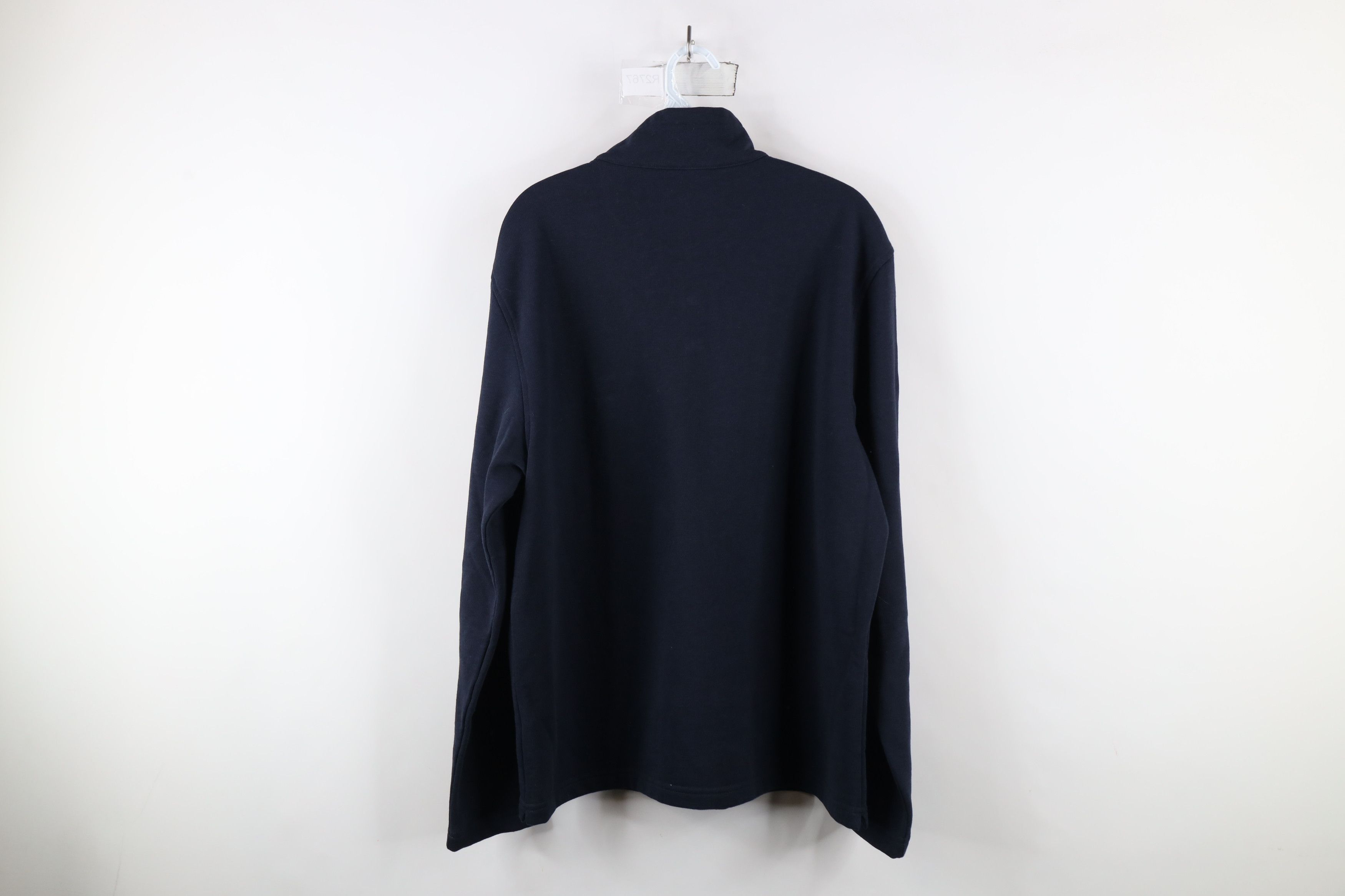 UNTUCKit × Vintage Untuckit Blank Snap Button Fleece Pullover Sweater Navy Blue Size US L / EU 52-54 / 3 - 9 Thumbnail