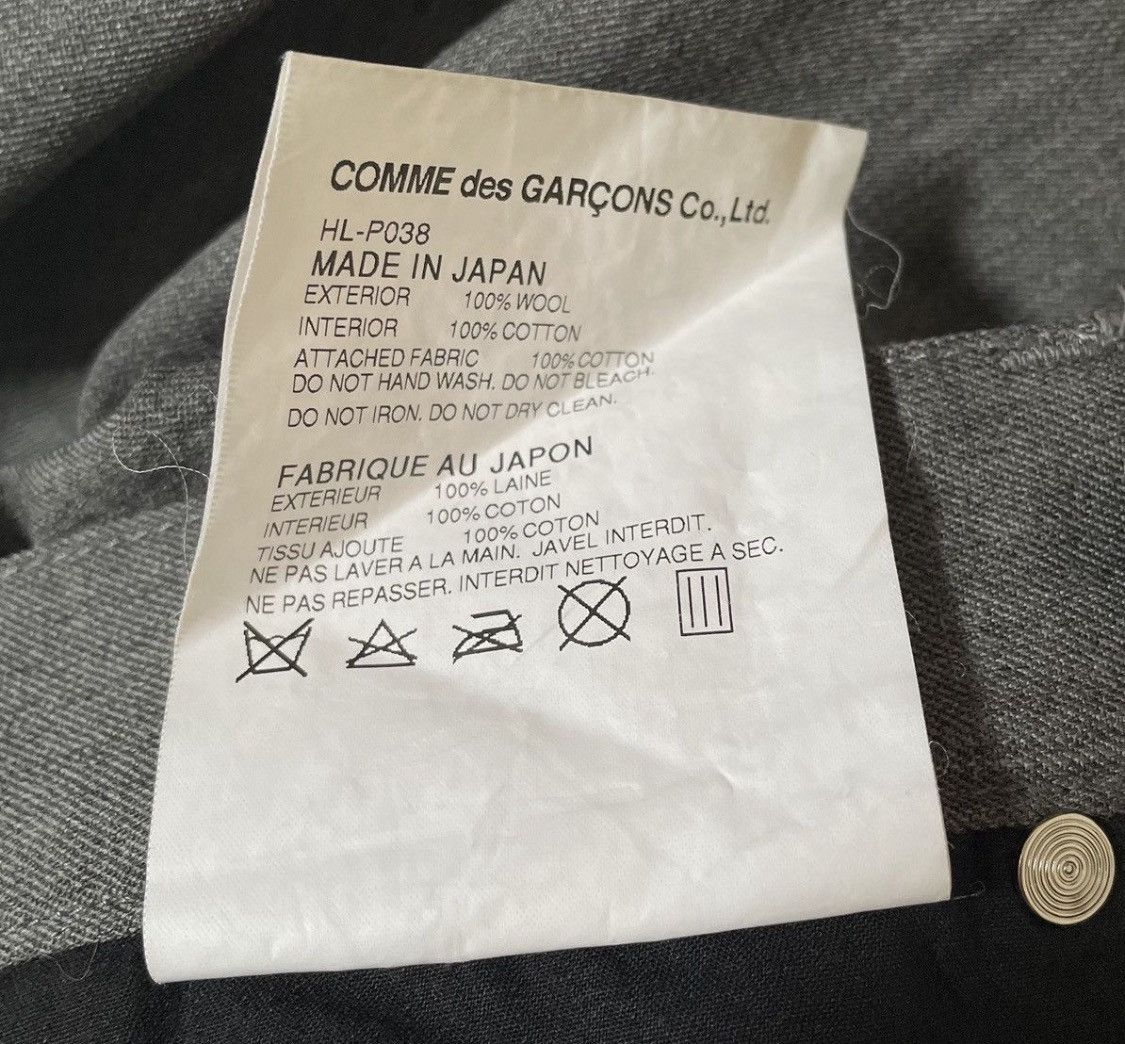 Comme des Garcons Cdg homme AD2013 grey straight trousers Size US 30 / EU 46 - 5 Thumbnail